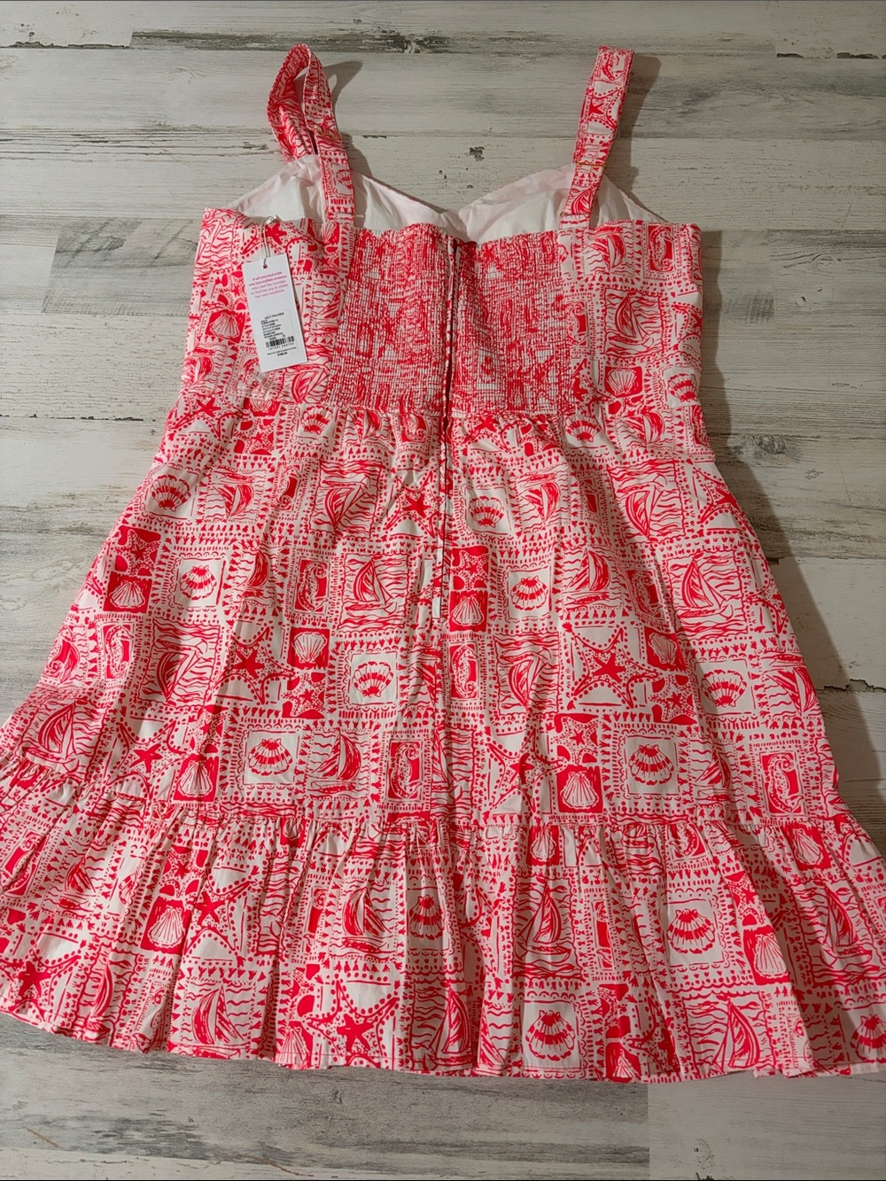 Lilly Pulitzer Rocko Romper Minzer Red Seaside Harbour Print - Picture 6 of 13